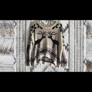 Grey and black winter sweater